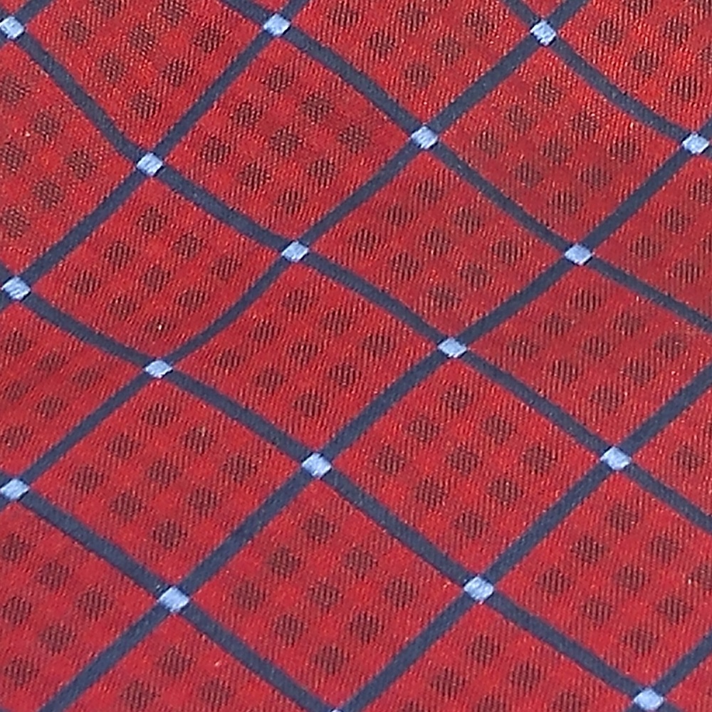 Henry Jacobson 100% Silk Tie red/blue